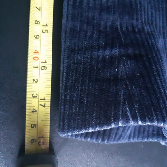 JP Tilford Samuelsohn SZ 38 Navy Blue Corduroy 2 Button Sport Jacket Blazer - Picture 12 of 15